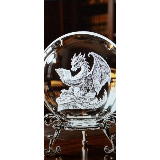 SPOT 066        GYRID M ANGELSEN     Dragon/Girl Crystal Ball