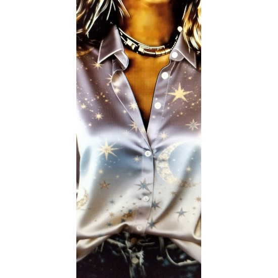 EO        ALYSON O'BRIEN     Satin Finish Blouse S87