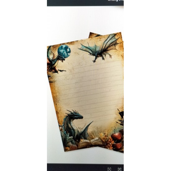 SPOT DEAL        GYRID M ANGELSEN      Dragon Writing Paper x2