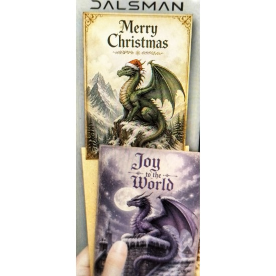 SPOT 125       ROSEANNA K MADDOX NEWTON      12 x Dragon Xmas Cards