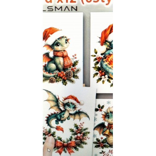 SPOT 126       SANDIE KEEBLE      12x Dragonling Xmas Cards