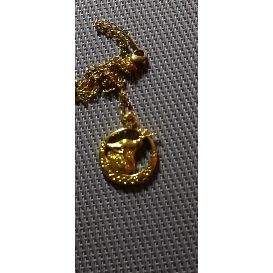    Pendant Wolf and Dragonfly