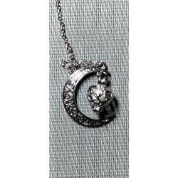      Pendant Moon and Heart (Luminous)