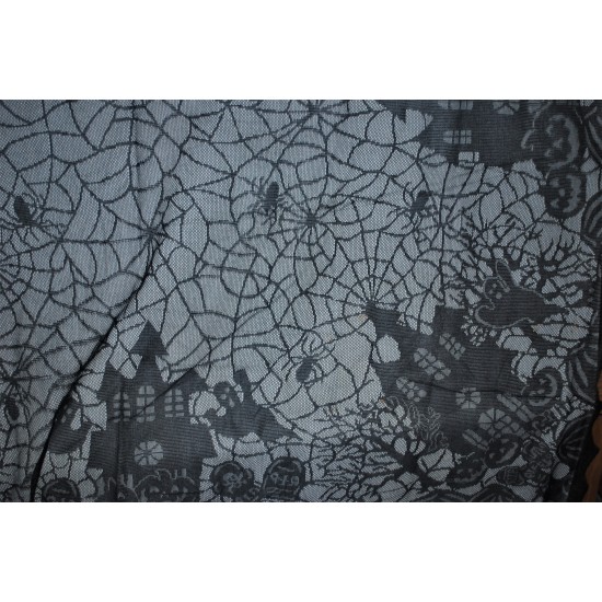      Table Cloth Halloween Spiders Webs