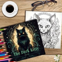 LE    Dark Kitty Colouring Book   Only 4 Available