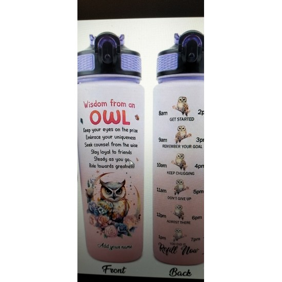 WATER BOTTLE       Wisdom of the Owl