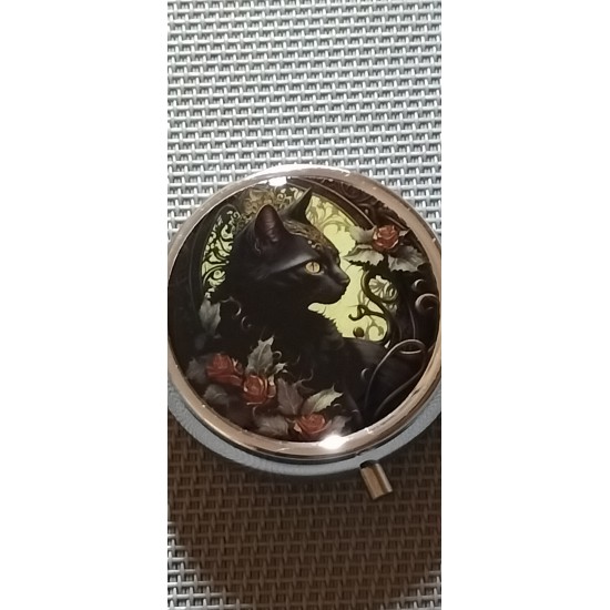 PL    Black Cat Pill Box