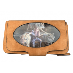 3D Brown Purse featuring Power of Three