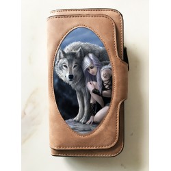3D Brown Purse featuring Protector