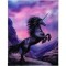 Canvas Print of Black Unicorn