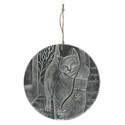 Terracotta Wall Plaque Silver featuring A Brush with Magick